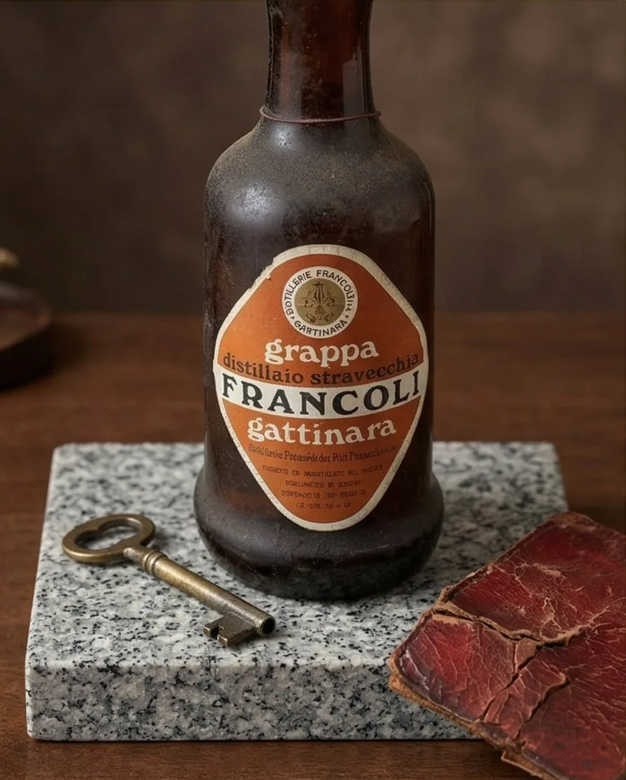 Grappa Distillato Stravecchia Francoli Gattinara